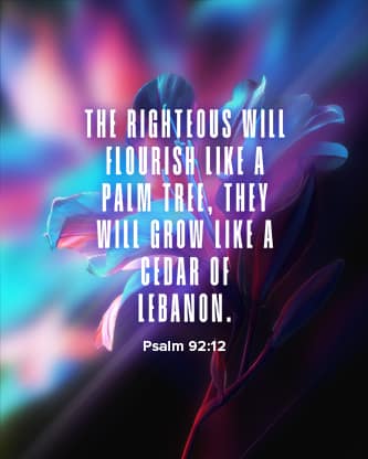 Flourish Neon Flower - Scripture 3: Social Post