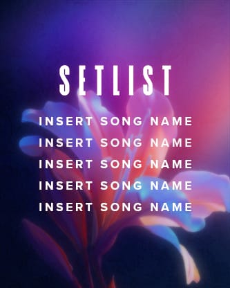 Flourish Neon Flower - Setlist: Social Post
