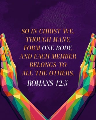 One Body Vibrant Mosaic - Social Scripture 3: Social Post