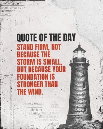 Stand Firm Orange Grunge - Social Quote: Social Post