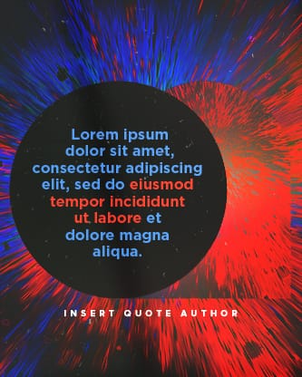 Easter At Your Church - Bright Vortex Quote Social Post