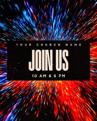 Easter At Your Church - Bright Vortex Service Times 2: Social Post