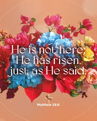 Easter At Your Church - Floral Wooden Cross Scripture 1: Social Post