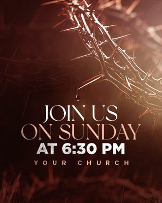 Good Friday - Blood Drop Moody Crown Service Times 3: Social Post