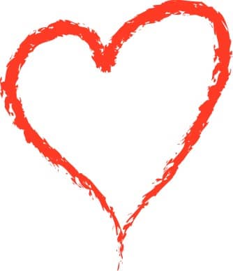 Red Crayon Heart