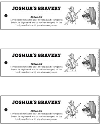 Joshua's Bravery: Bookmarks