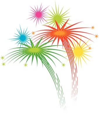 Fireworks Bursting in Air