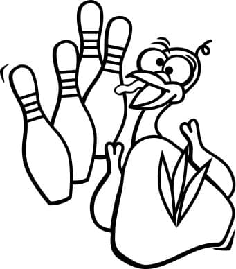 Turkey Bowling in Black and White