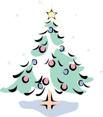 Christmas Tree with Star Topper