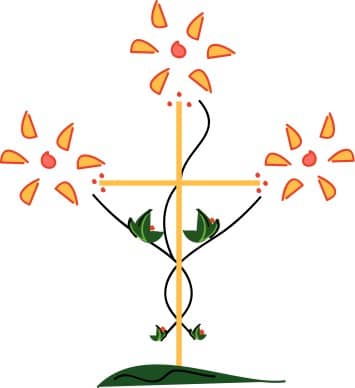 Abstract Flower Cross