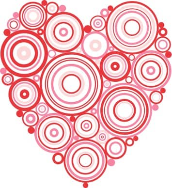 Red Circles Heart