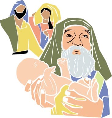 Simeon Holds Baby Jesus