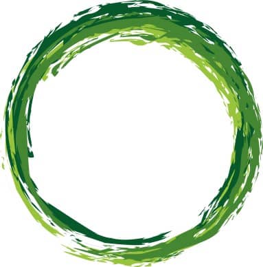 Green Brushstroke Wreath