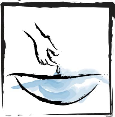 Hand Washing in Bowl