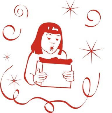 Girl Opening Presents