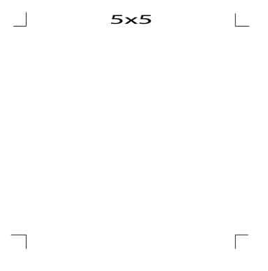 Crop Marks 5x5