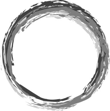 Gray Brushstroke Wreath