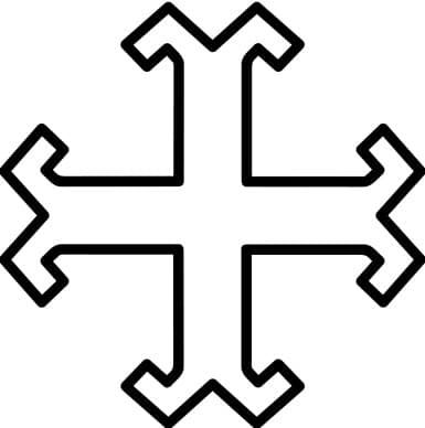 Milrine Cross Outline