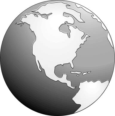 Grayscale Earth