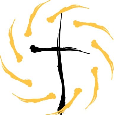 Glowing Abstract Cross