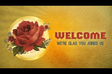 Valentine's Day Roses Welcome Video Loop