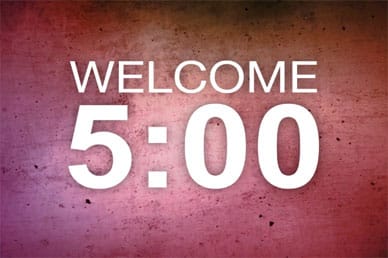Five Minute Worship Countdown