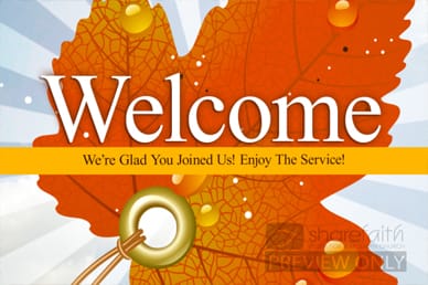 Fall Leaf Welcome Video