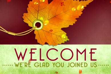 Fall Deco Church Welcome Video