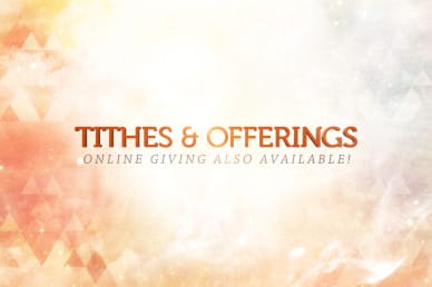 Tithes and Offerings With Online Giving Video Loop
