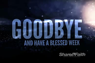 Stars Goodbye Video Loops Motion for Church