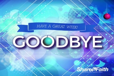 Share the Christmas Joy Goodbye Religious Video Loop
