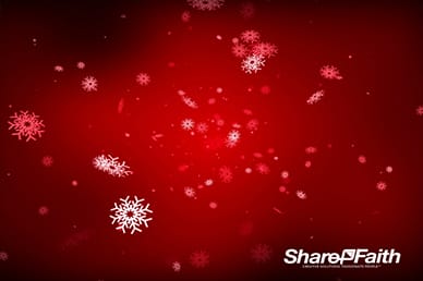 Red Snow Falling Worship Video Loop