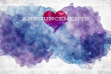 Love One Another Valentine's Day Church Announcements Video
