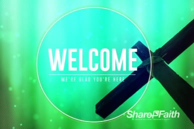 Abstract Cross Easter Welcome Video Loop