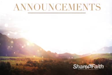 Mountains Greetings Announcements Video