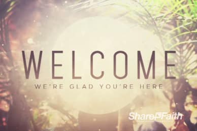 Hosanna to the King Religious Welcome Video Loop
