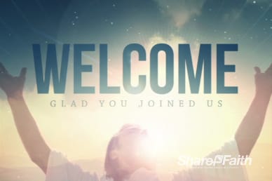 Jesus Risen Savior Religious Welcome Video Loop