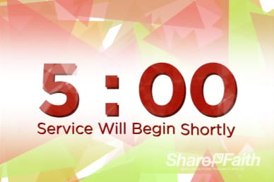 5 Minute Countdown Video Timer Loop For Church Services