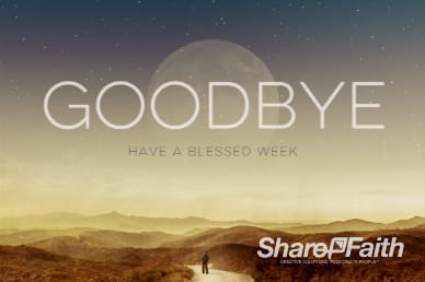 Proverbs 3 Pathway Goodbye Ending Video Loop for Church or Events