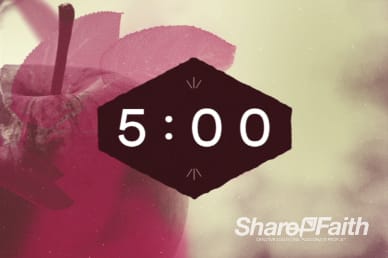 5 Minute Harvest Righteousness Five Minute Religious Countdown Timer