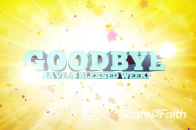 Kids Church Ministry Goodbye Video