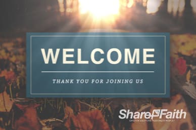 Pastor Appreciation Church Welcome Service Video Loop
