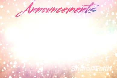 Christmas Revolution Ministry Announcements Service Video