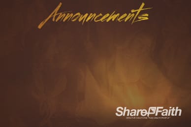Glory in the Highest Religious Announcements Background Video