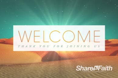 Forty Days of Lent Religious Welcome Video Loop