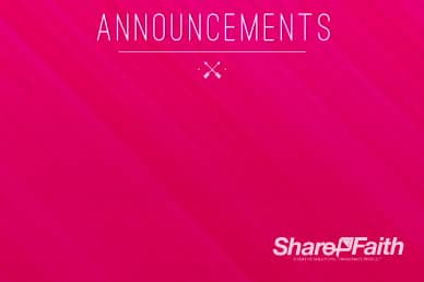 Valentine's Day Banquet Christian Announcements Background Video