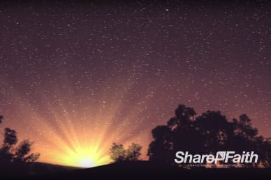 Sunrise Service Religious Background Video