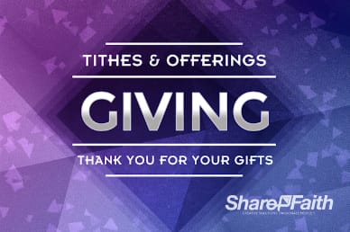 Saved Through Faith Religious Tithes and Offerings Video