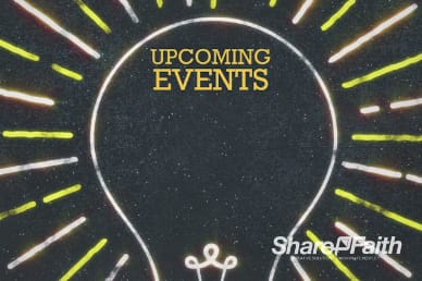 Upcoming Events Light Church Motion Video Loop