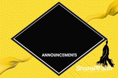 Graduation Sunday Honoring Church Announcements Video